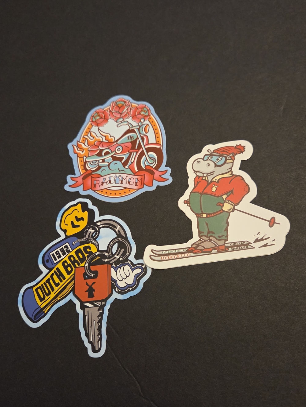 Dutch Bros stickers set of 3